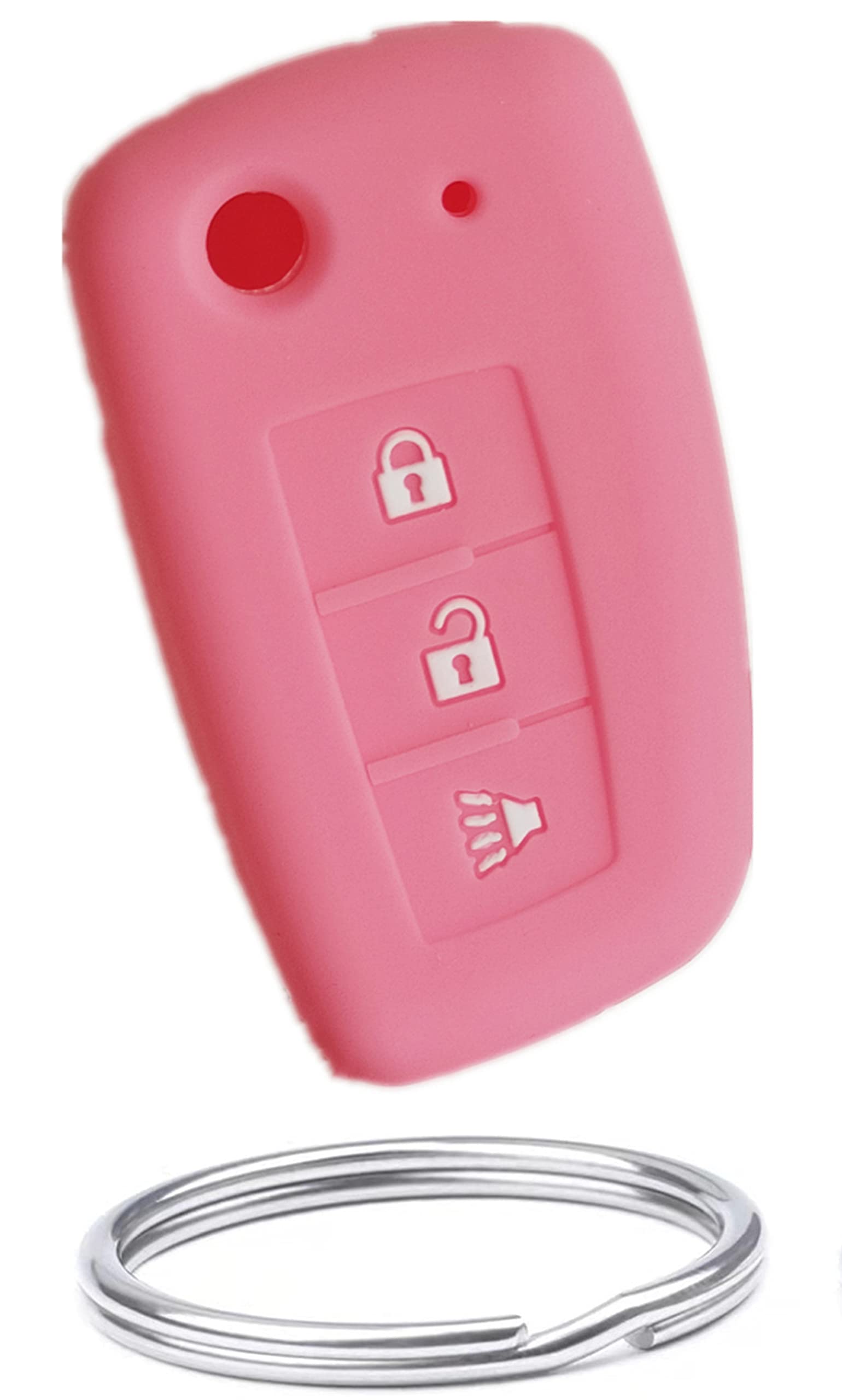 レア　NISSAN ストラップ 電動車　ピンク グリーン Amazon.com: Silicone Smart Key fob Covers Case Compatible with